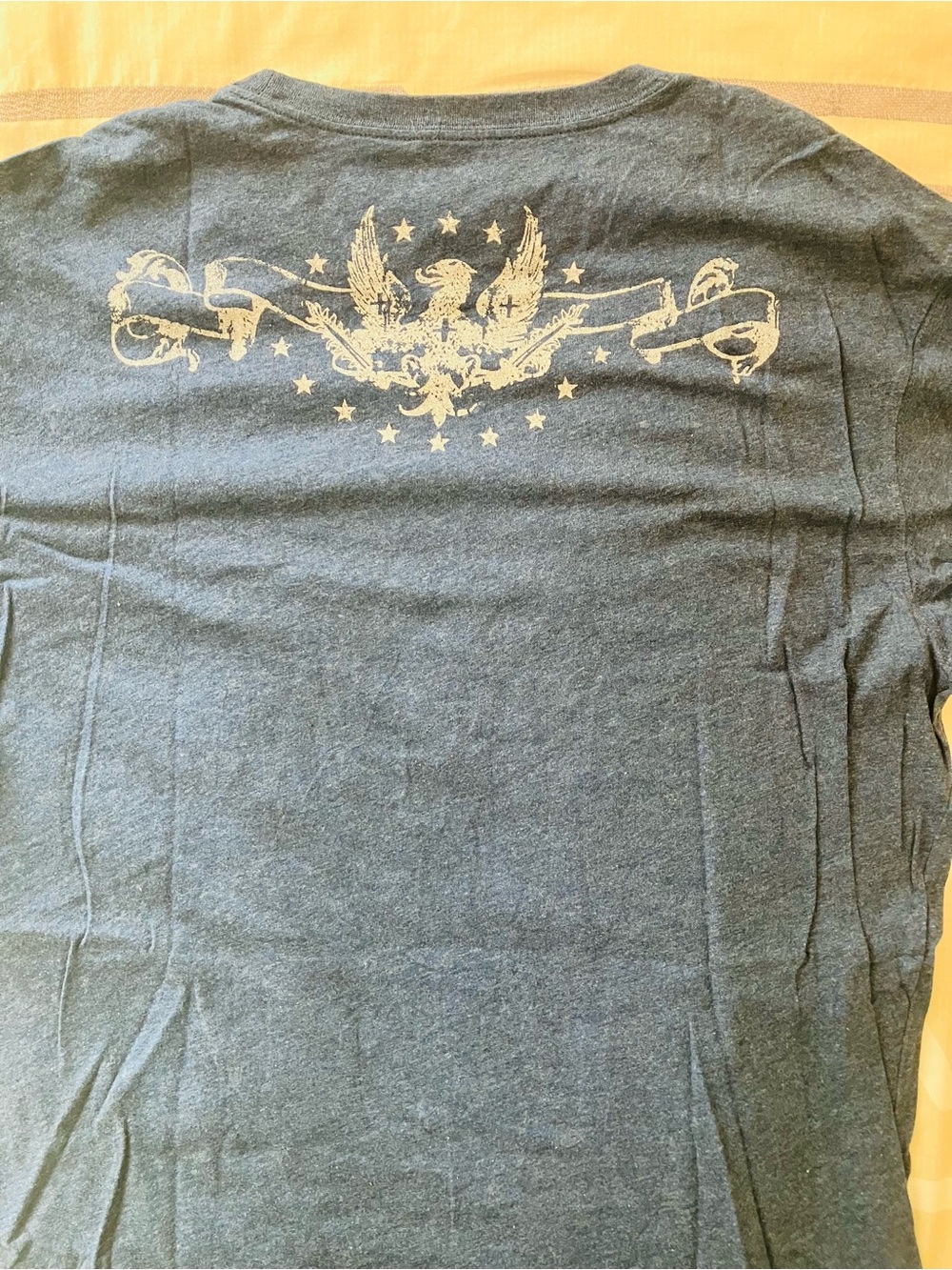 Express Navy Blue Eagle Crest Graphic Tee - Picture 4 of 4